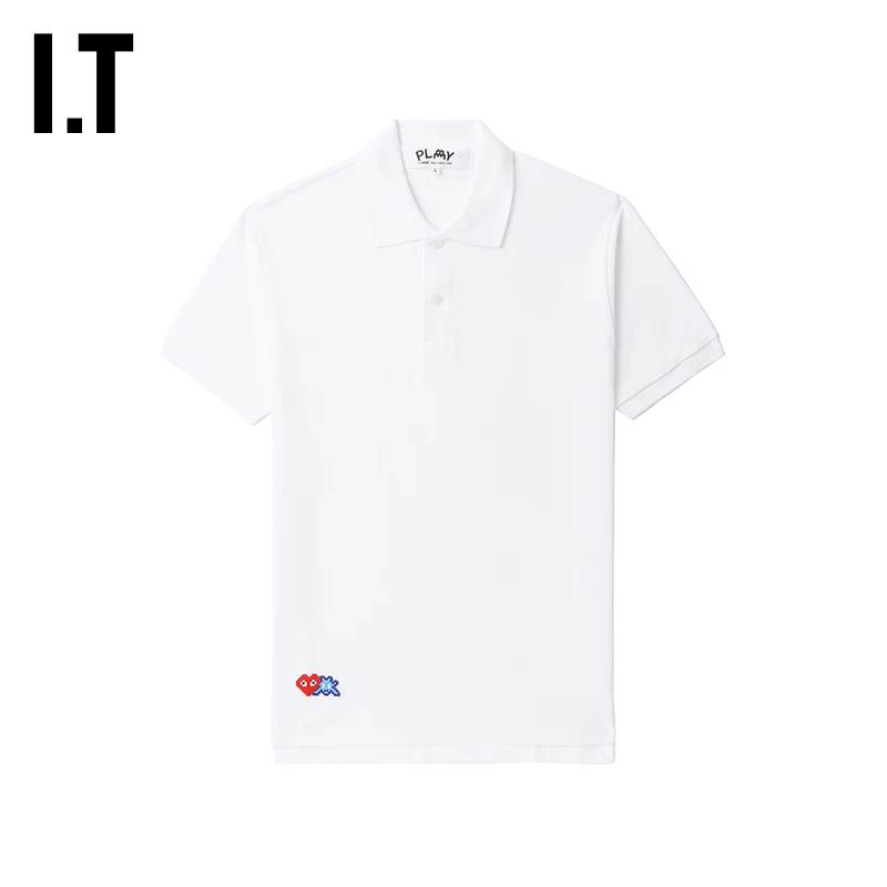 It cdg play comme des garçons Kawaku Ling мужская футболка поло с коротким рукавом проста и стильно