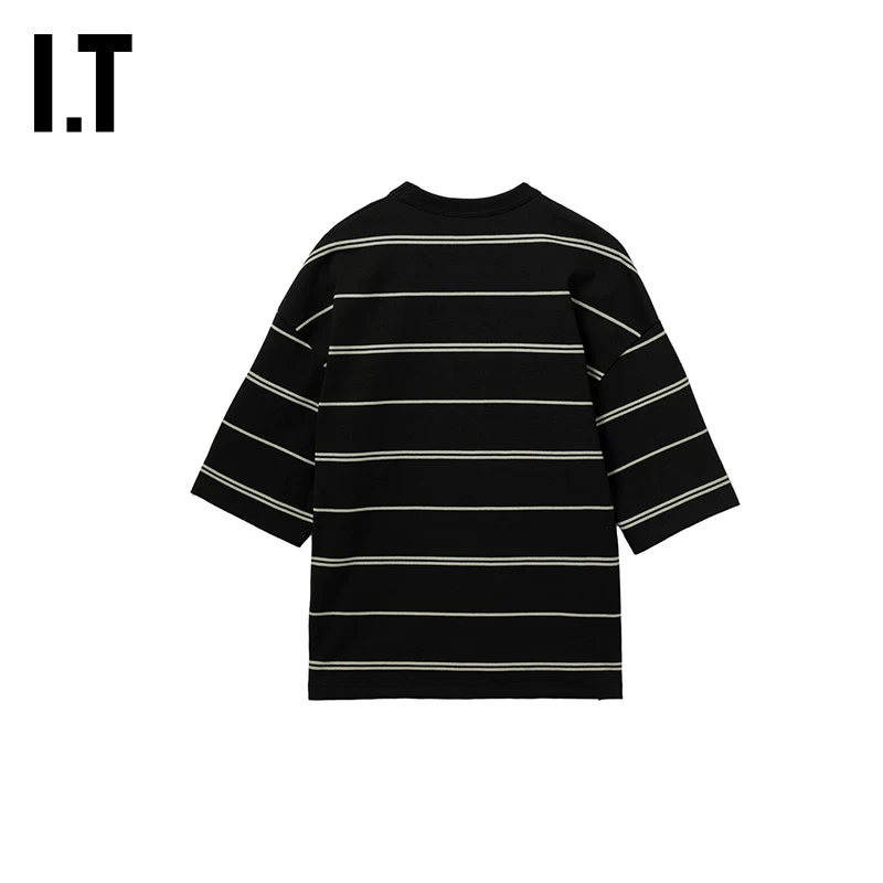 IT CDG COMME des GARCONS HOMME мужской силуэт плечо, спущенные плечи, в полоску, топ с новым стилем