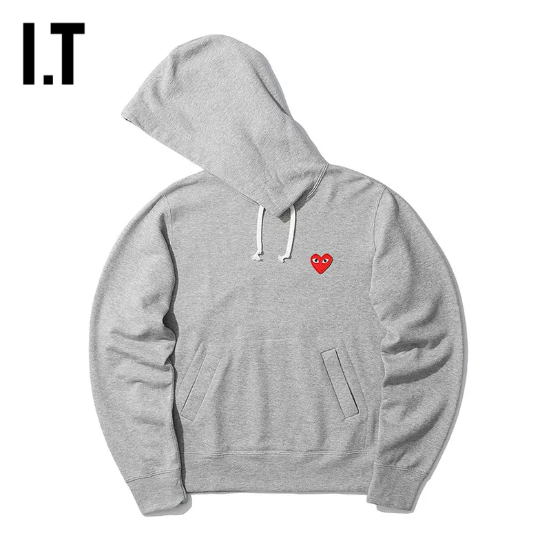 ИТ CDG PLAY COMME des GARÇONS Rei Kawakubo Женский худи с капюшоном и стежкой сердца