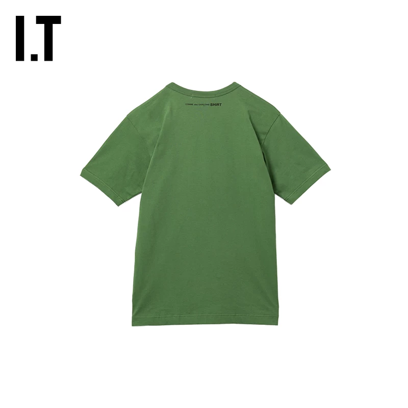 ИТ CDG COMME des GARCONS SHIRT мужская однотонная футболка с короткими рукавами новый простой базовый стиль