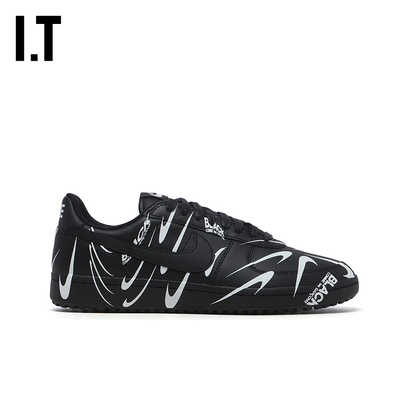 ИТ CDG COMME des GARCONS HOMME BLACK кроссовки низкие на шнуровке для пары и кроссовки