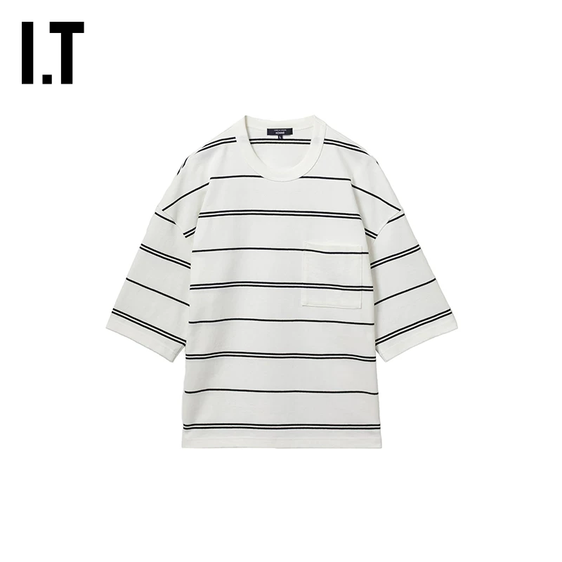 IT CDG COMME des GARCONS HOMME мужской силуэт плечо, спущенные плечи, в полоску, топ с новым стилем