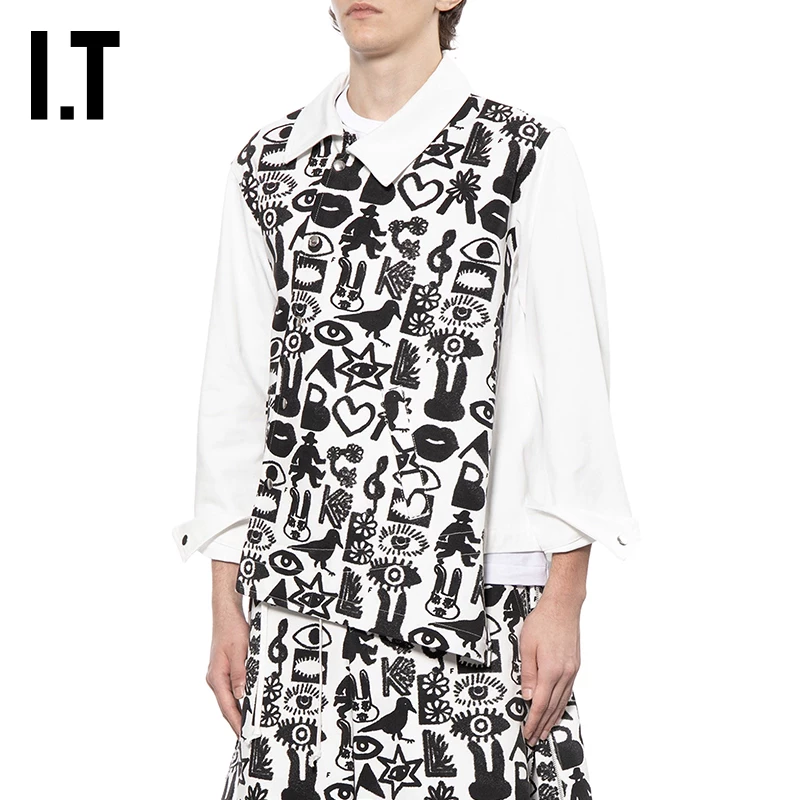 IT CDG COMME des GARCONS HOMME BLACK куртка джинсовая с диагональным планками для пары