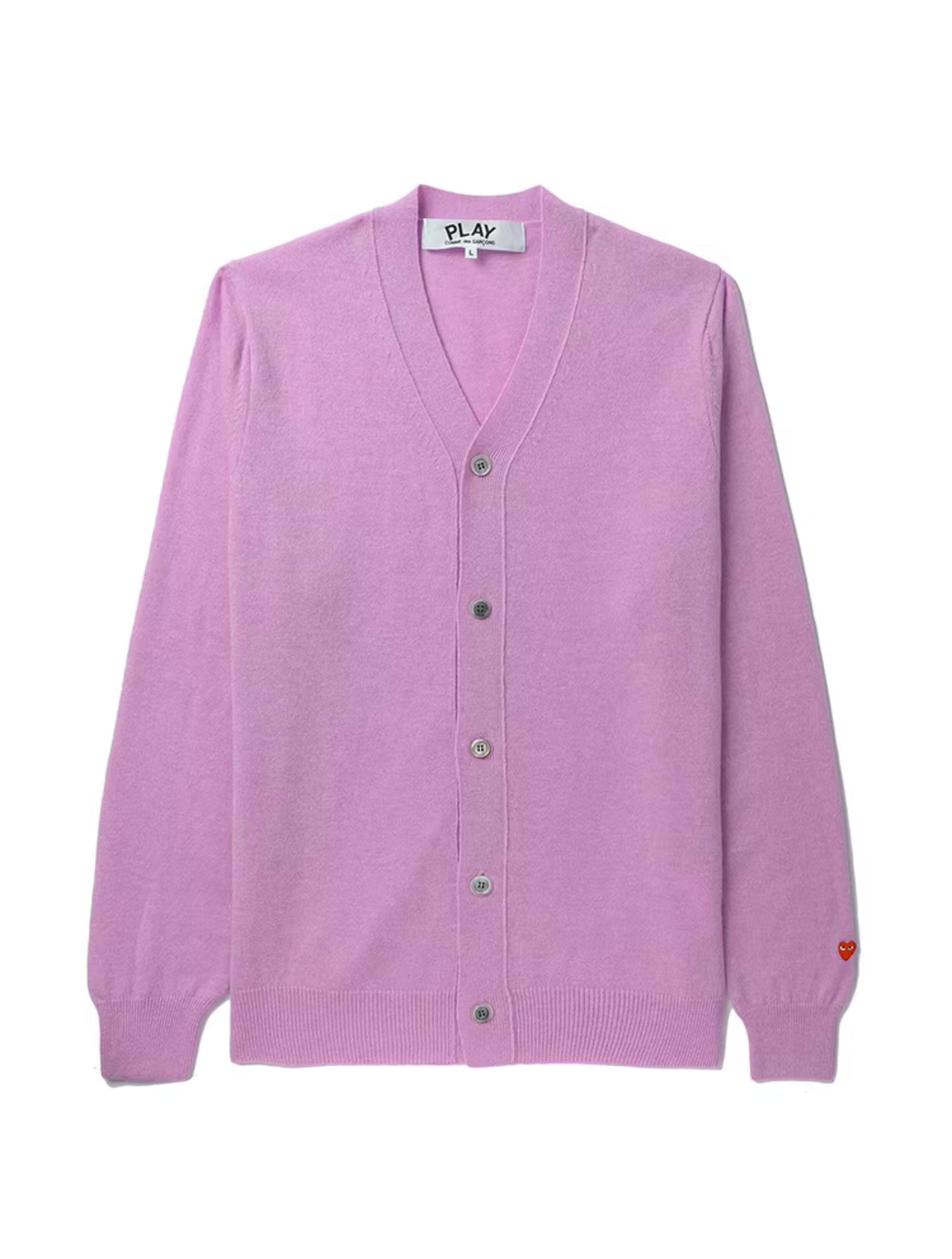 IT CDG PLAY COMME des GARCONСычуань кубо Затянувшись мужской вязание кардиган простой шерсть Рубашка i.t 