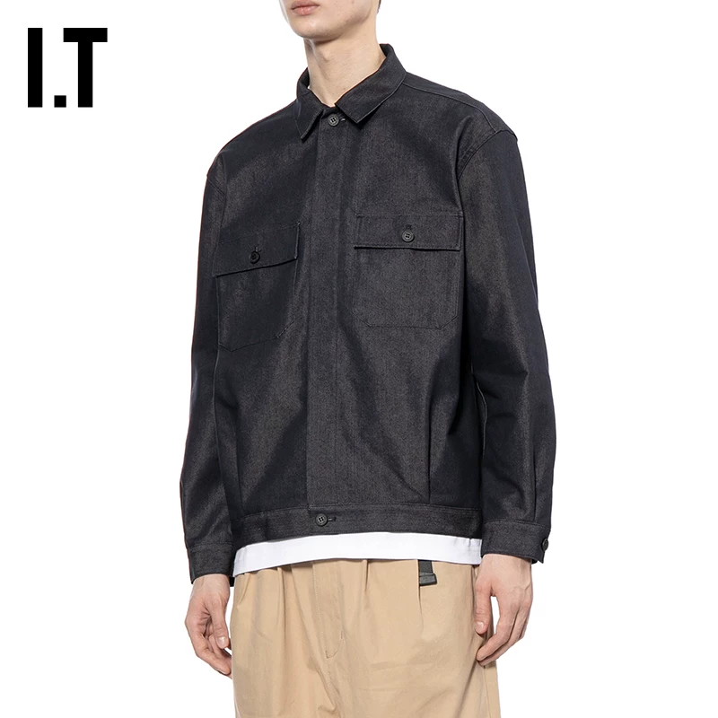 IT CDG COMME des GARCONS HOMME Мужская джинсовая куртка с лацканами ретро мужской