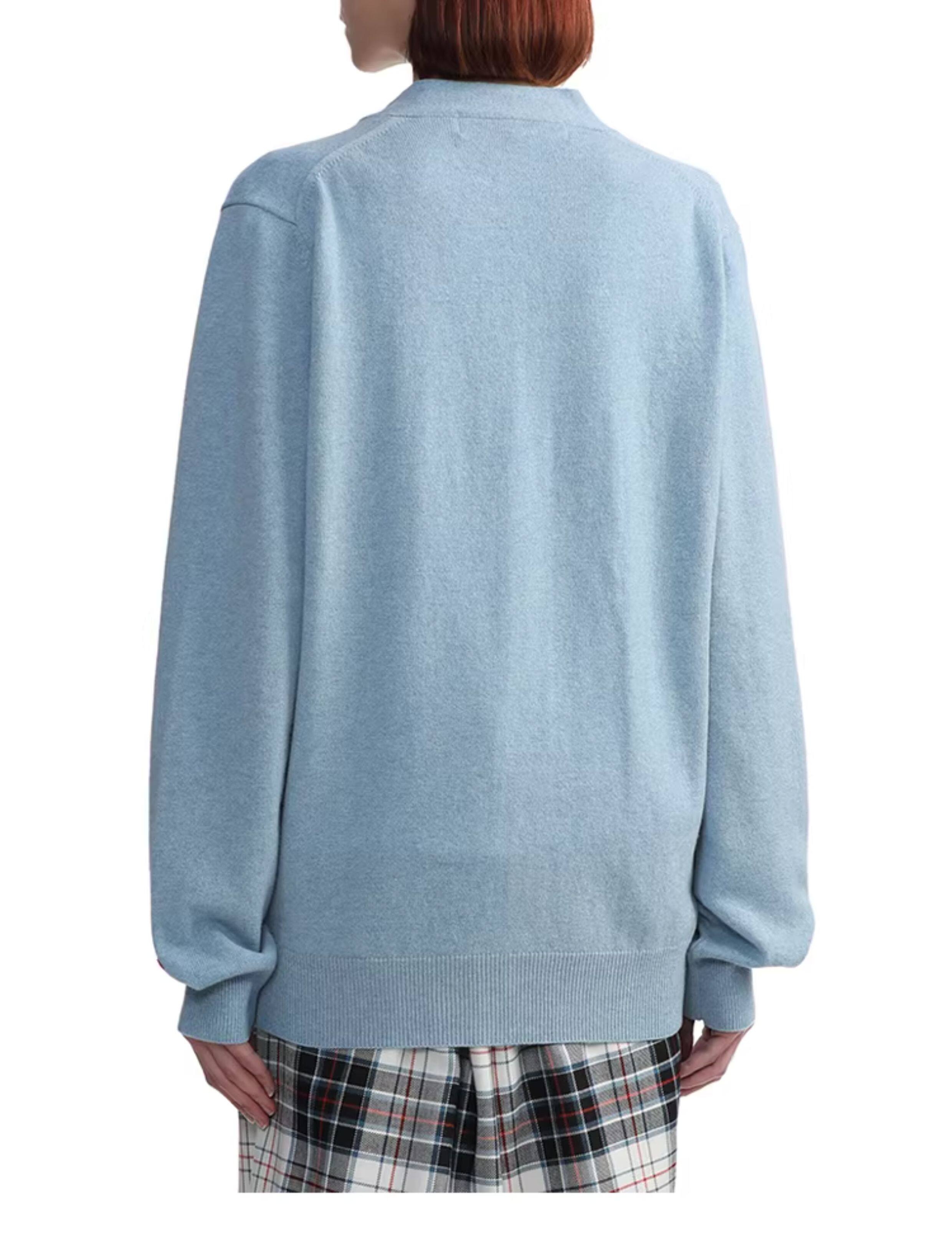 IT CDG PLAY COMME des GARCONСычуань кубо Затянувшись мужской вязание кардиган простой шерсть Рубашка i.t 