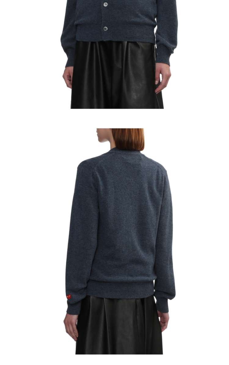 Это CDG играет в Comme des Garcons кубо Затянувшись любителей твердый шерсть вязание кардиган i.t 