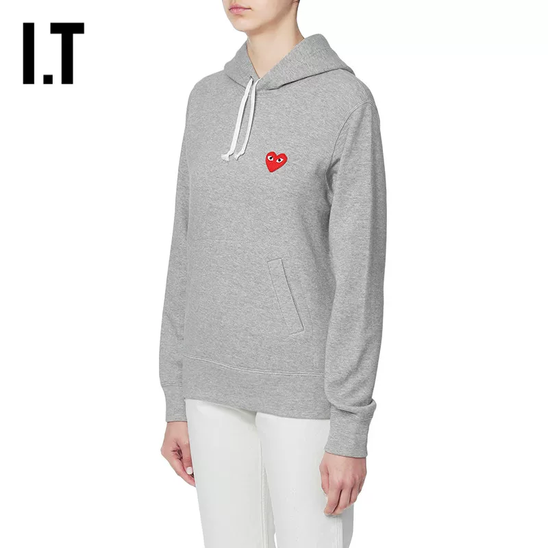 ИТ CDG PLAY COMME des GARÇONS Rei Kawakubo Женский худи с капюшоном и стежкой сердца