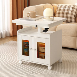 Movable Coffee Table and Dining Table, Dual-Purpose, Suitable for Small Apartments, No Installation Required, Living Room Tea Table and Chair Set, Adjustable Height, Foldable Tea Table
