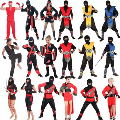 Halloween cosplay Children's clothing Naruto clothing Annual meeting Men and women ninja stage performance party clothes