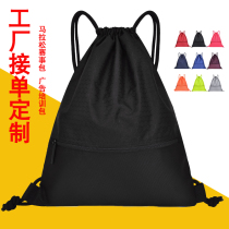 2019 new Oxford cloth drawstring drawstring pocket backpack for women lightweight nylon cloth sports travel large capacity backpack