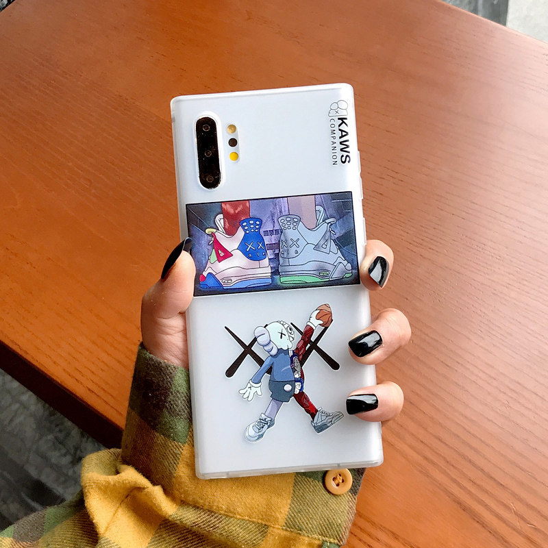 Creativity applies to Samsung s21ultra mobile phone protection shell s20 frosted soft shell s10 personality tide s21 anti-fall s22plus fashion note20ultra half