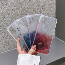 Samsung s21ultra mobile phone shell transparent gradient color s20 minimalist marble s20 fresh art s20plus all-bag anti-fall application s20ultra male and female not