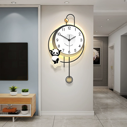 Midea 2024 Новая гостиная часы висячие часы современная простота атмосфера сеть красные тихие часы дома творческий стол