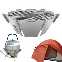 Durable Folding Camping Stove Windscreen Stainless Steel