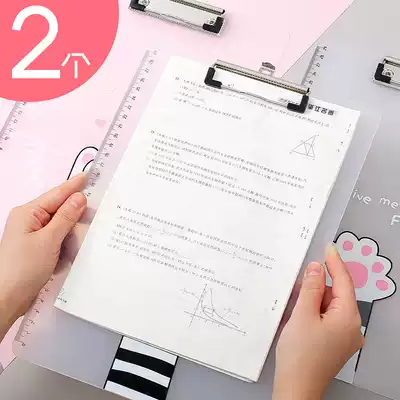 a4 board clip student folder clip cute transparent creative hipster splint writing test file file book clip student with test paper pad writing Board High School Roll clip paper
