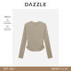 DAZZLE Disu Ole ເສື້ອຢືດຊັ້ນເທິງສີກາກີອ່ອນໆ