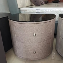 Square and round bedside tables available in various colors