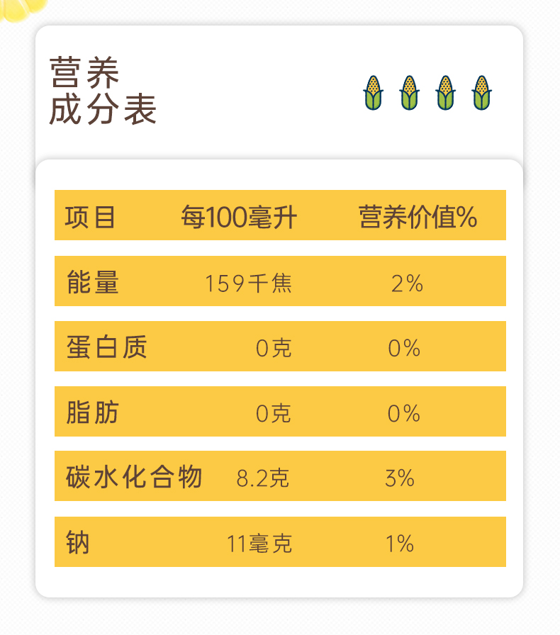 佰恩氏NFC鲜榨玉米汁12瓶