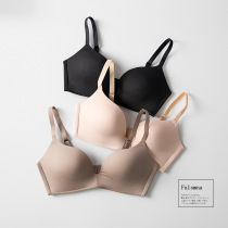 Japanese sexy filament gathers trace-free bra bra inner wear thin bra breathable large bra is small
