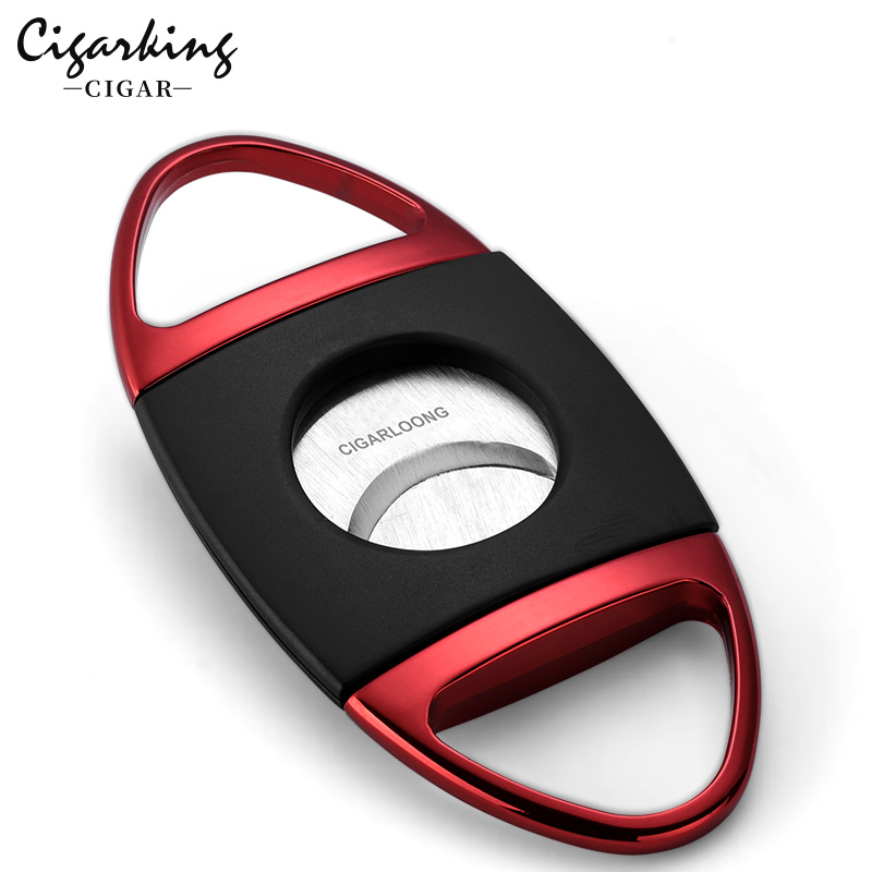 Cigarking Cigar Scissors Stainless Steel Cigar Cutter Portable Smooth Sharp Fashion Blade Gift Box Packaging
