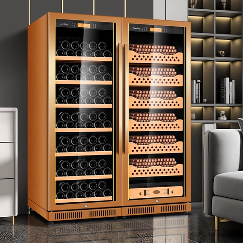 Jiahuang CK-168CW2 Сигарный шкаф, интеллектуальная постоянная температура и влажность нержавеющая сталь