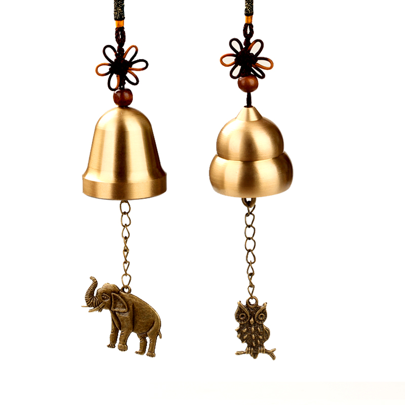 Bronze bell hanging a bronze hoist bell with bell decorating Lijiang wind door bell opening door girls bedroom bell
