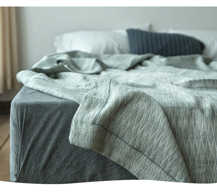Không in chăn bông chăn mền chăn bông sofa chăn ngủ trưa điều hòa không khí mùa hè mỏng đôi - Ném / Chăn chan long cuu nhat