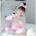 Trẻ em Pyjama 3 cô gái 4 áo dài tay 5 bông 6 mùa thu 8 trẻ em 9 năm mùa xuân cũ và cô gái mùa thu quần áo nhà thiết. 