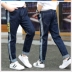 Bé 15 tuổi quần ròng thời trang màu đỏ giá rẻ mùa xuân váy boy denim mùa xuân và mùa thu trẻ em 150cm mùa hè 12 tuổi mặc bên ngoài 