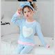 Trẻ em Pyjama 3 cô gái 4 áo dài tay 5 bông 6 mùa thu 8 trẻ em 9 năm mùa xuân cũ và cô gái mùa thu quần áo nhà thiết.