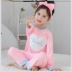 Trẻ em Pyjama 3 cô gái 4 áo dài tay 5 bông 6 mùa thu 8 trẻ em 9 năm mùa xuân cũ và cô gái mùa thu quần áo nhà thiết. 