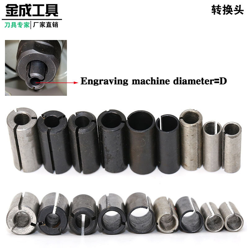 Milling cutter Conversion chuck Engraving machine Trimming machine Wood milling adapter Milling cutter chuck Bushing Elastic chuck Collet