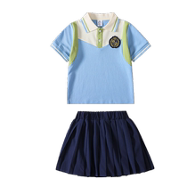 班服小学生校服套装夏季儿童学院毕业照服装一年级短袖幼儿园园服