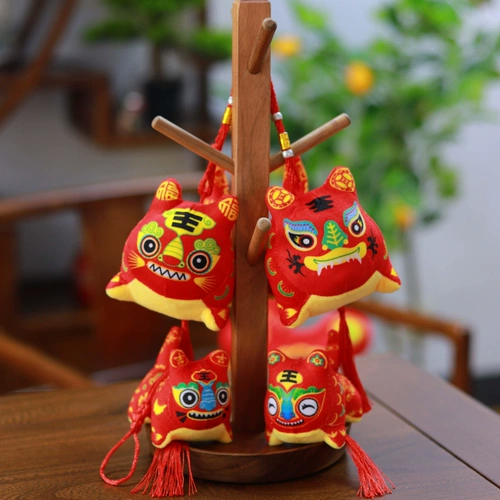 Талисман, китайская подвеска, кукла, плюшевая игрушка, 2022, талисман года, китайский стиль, тигр, подарок на день рождения