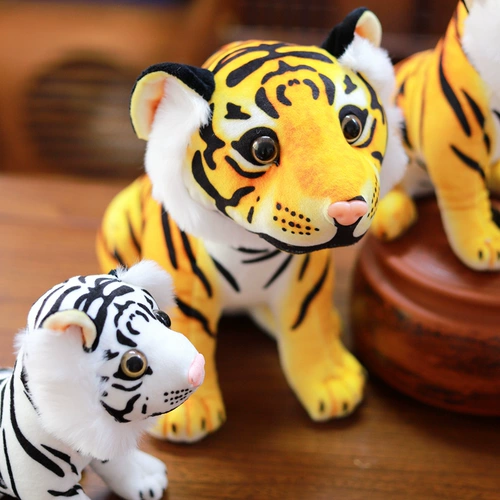 Реалистичная тряпичная кукла, плюшевый талисман, милая игрушка, тигр, талисман года, подарок на день рождения