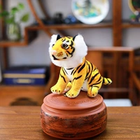 Печатный моделируемый тигр желтый