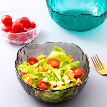 Japan-style Large Number Transparent Glass Bowl Vegetable Water Fruit Tray Home Salad Bowl Soup Bowl Sweet oatmeal bowls Phnom Penh Tea Bowl