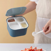 Seasoning storage box kitchen light luxury sealed transparent flap seasoning box Dogg household seasoning can combination set