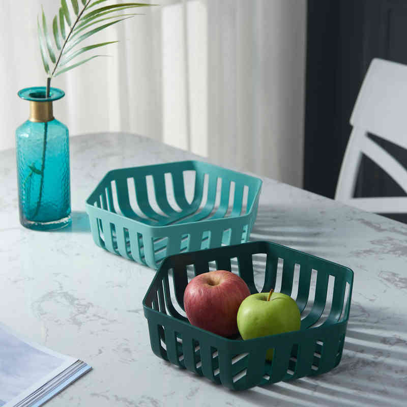 Nordic Ins Plastic Drain Fruit Pan Snack Food Tray Water Fruit Tray Kitchen Living-room Water Filter Basket Wash Basin