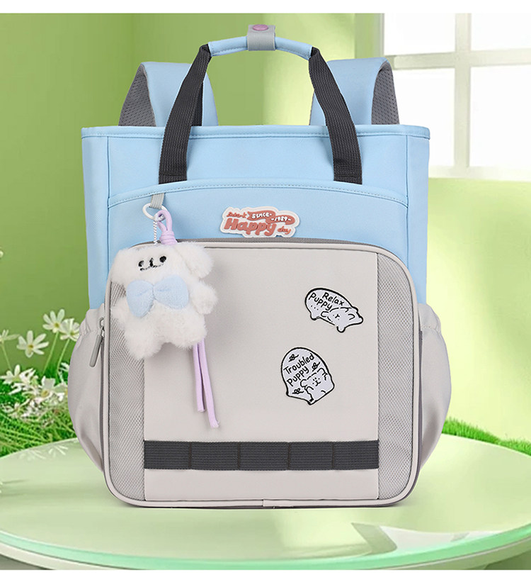 Исправлению сумки 小学生补习袋防水轻便美术文具收纳袋儿童书包男女孩大容量补课袋