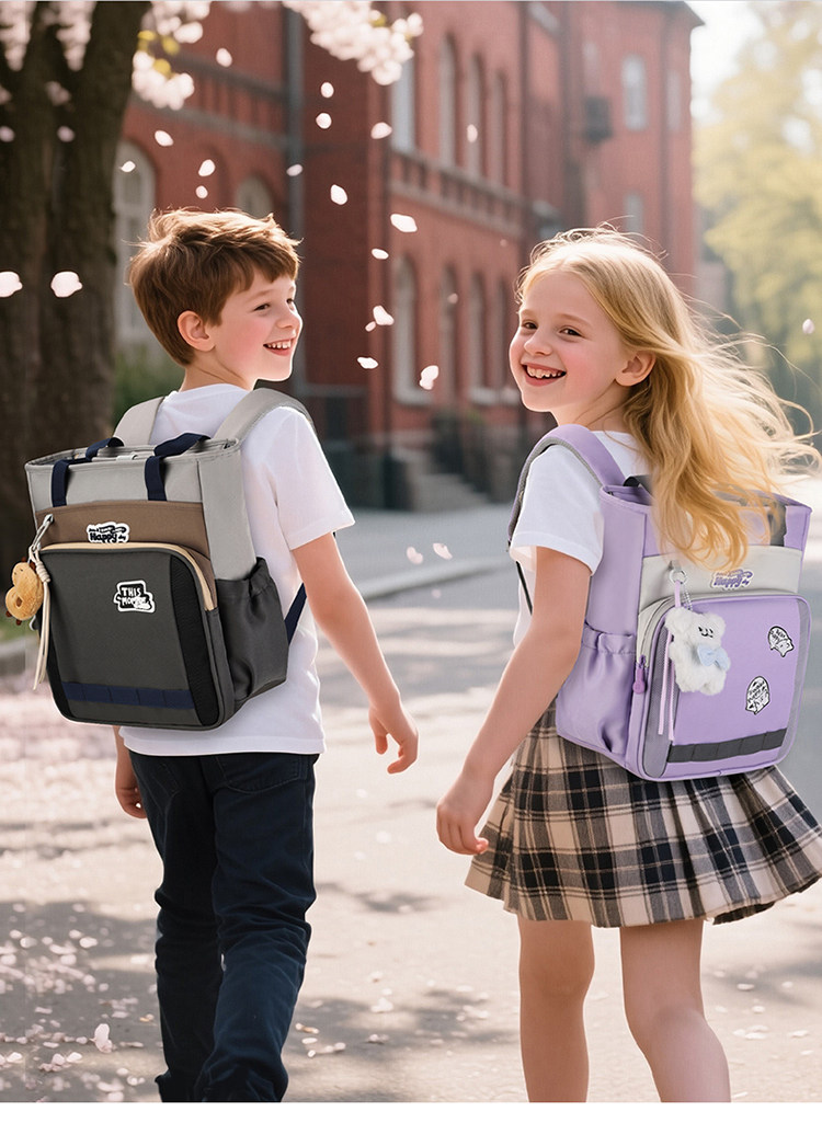 Исправлению сумки 小学生补习袋防水轻便美术文具收纳袋儿童书包男女孩大容量补课袋