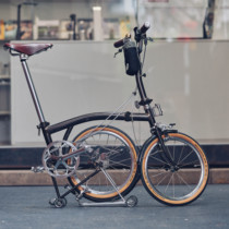 ACEOFFIX brazed varnish retro Xiaobu 16-inch national cloth folding bike Xiaobu ultra-light portable folding bicycle