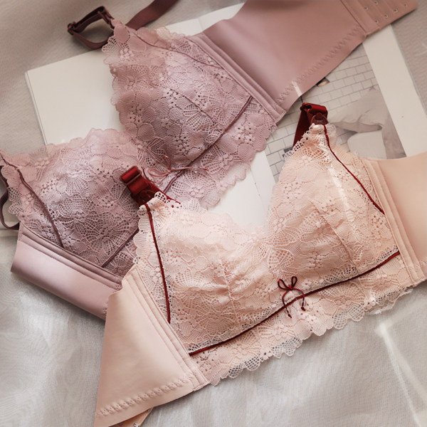 Nursing underwear summer thin maternity bra gathered anti-sagging feeding nursing women pregnancy comfort underwear bra br