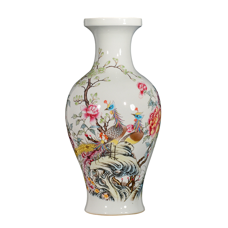 Jingdezhen ceramic vases, flower arrangement sitting room porch decoration of Chinese style household TV ark, China antique bottles