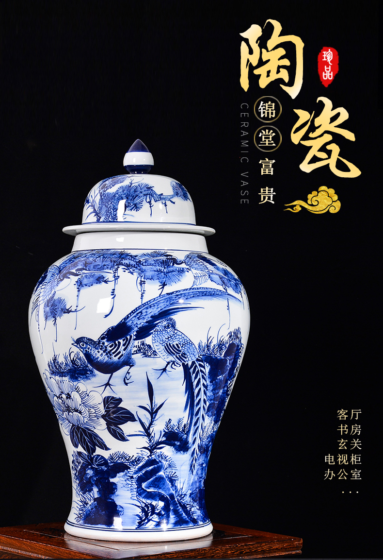 Jingdezhen ceramics archaize general storage tank jar airtight canister to candy jar household act the role ofing is tasted furnishing articles in the living room