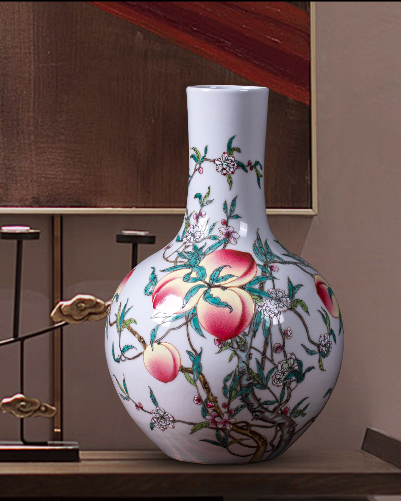 Jingdezhen ceramics, vases, flower arranging archaize sitting room of Chinese style living room home rich ancient frame adornment restoring ancient ways furnishing articles