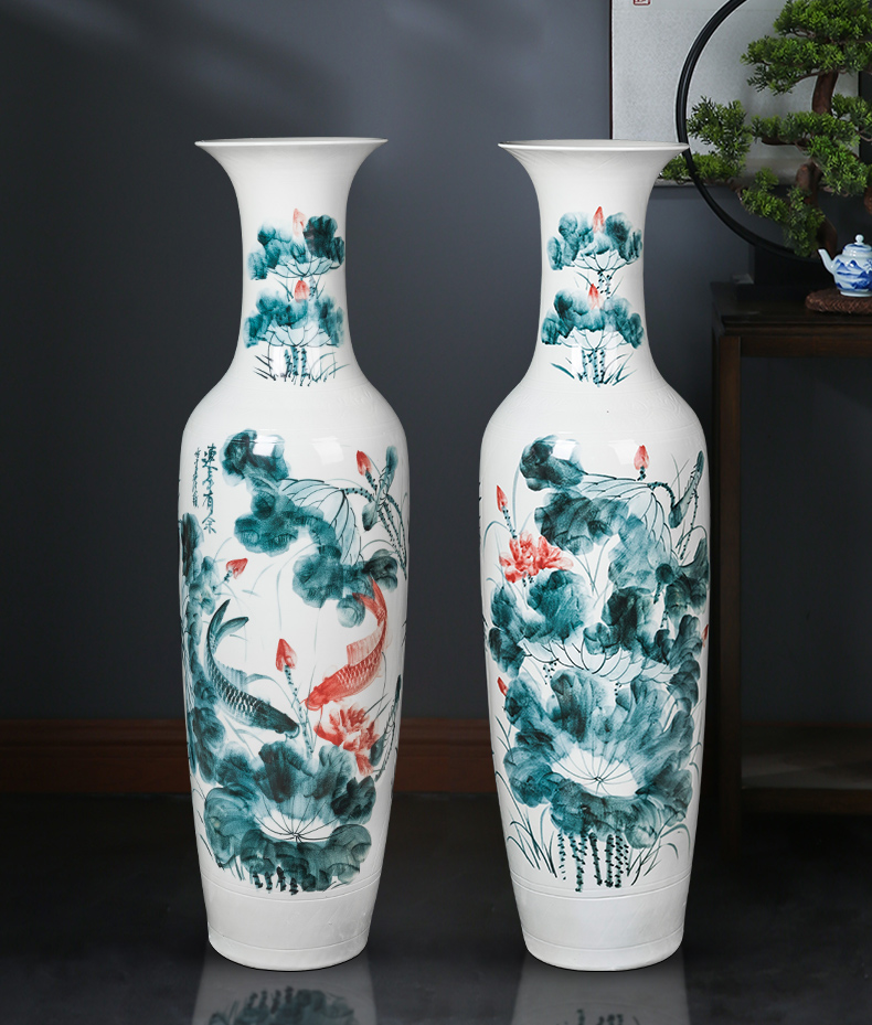 The Large vase hand - made porcelain of jingdezhen ceramics for years more than sitting room the opened new Chinese style household hotels