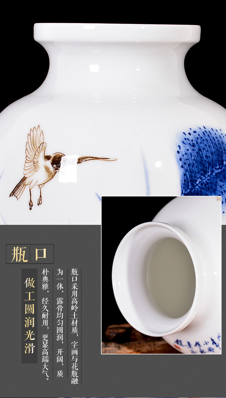 The Master of jingdezhen ceramics hand - made thin body Chinese sitting room porch rich ancient frame TV ark, decoration gifts furnishing articles