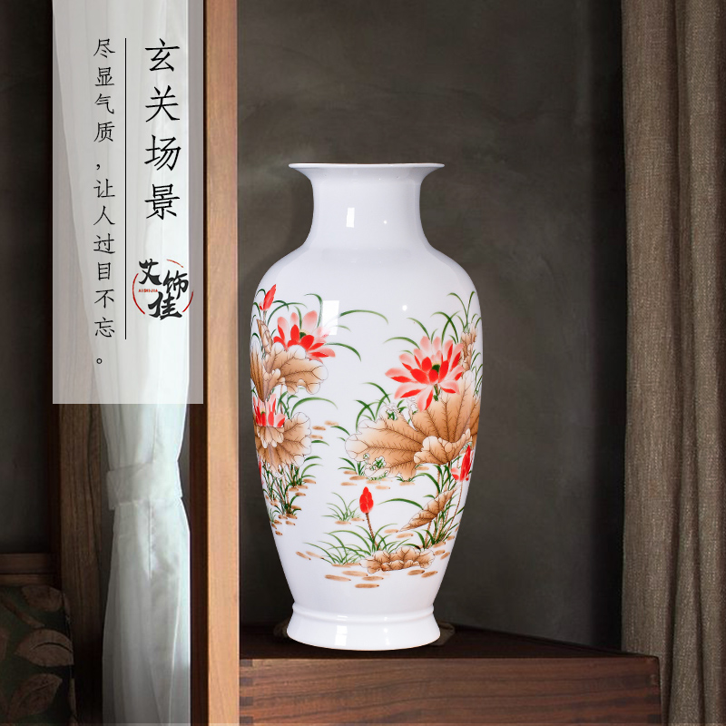 Jingdezhen ceramics and enamel vase flower arranging furnishing articles sitting room porch rich ancient frame decorative arts and crafts